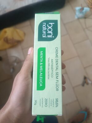 Creme dental sem flúor antibacteriano Boni