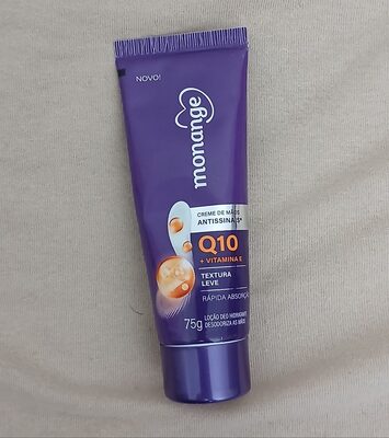 Monange Creme Para Mãos Anti-Idade Q10 E Vitamina E Com Ação Desodorante