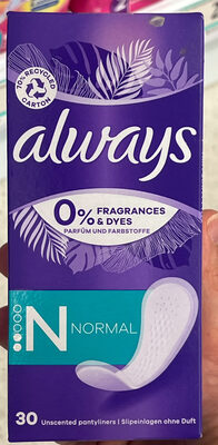 Always Pantyliners Normal Fresh & Protect