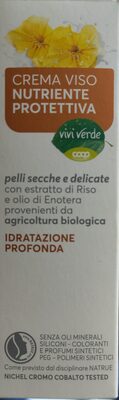 Crema viso nutriente protettiva