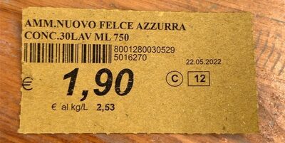 Ammorbidente nuovo Felce Azzurra conc