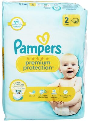 Bleie Premium Protection New baby Str. 2, 4-8kg, 34 stk