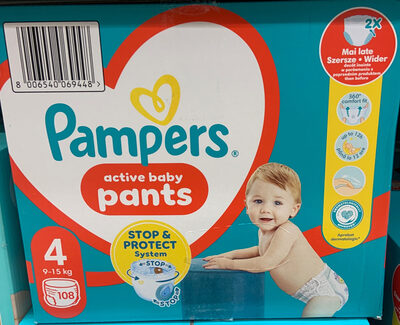 Pampers active baby pants 4