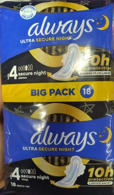 Always Ultra  Maandverbanden Secure Night (maat 4)