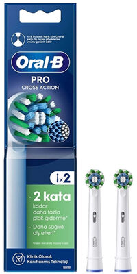Oral-B Cross Action Yeşil Diş Fırçası Yedek Başlığı 2'li