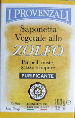 saponetta vegetale allo zolfo purificante