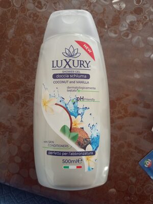 Shower gel, doccia schiuma, coconut and vanilla