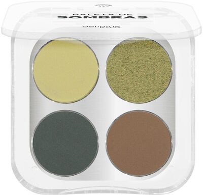 Paleta sombras de ojos Deliplus 05 verde