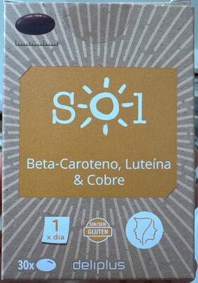 SOL. Beta-Caroteno, Luteína y Cobre