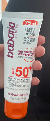 Crema cara y escote 50+