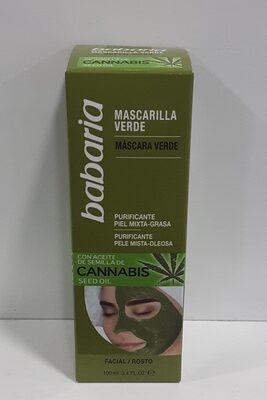 Mascarilla Verde Facial Cannabis Babaria