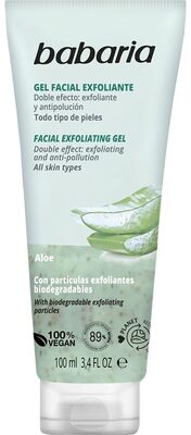 Gel facial exfoliante aloe vera