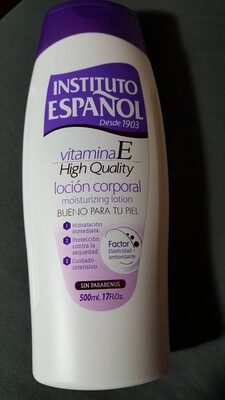 Loción corporal vitamina e