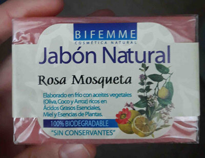 Jabon natural rosa mosqueta