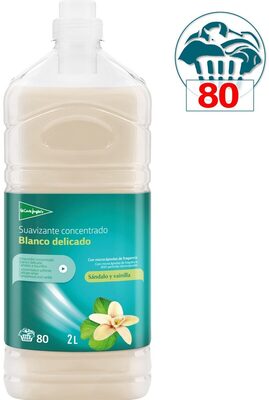 Suavizante concentrado blanco delicado, sándalo y vainilla