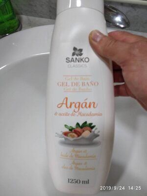 Gel de baño argan