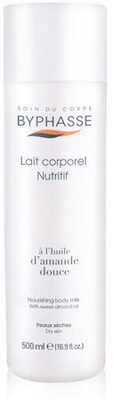 Lait corporel nutritif à l'huile d'amande douce peaux sèches