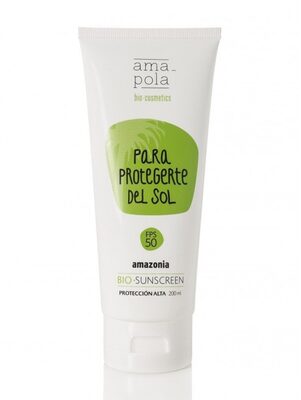 Protector solar. Protección corporal alta FPS 50