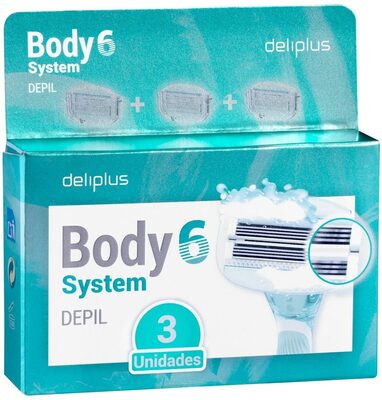 Recambios maquinilla depilación Body System 6 hojas