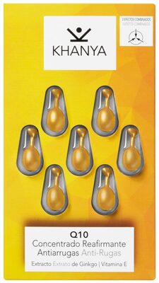 Perlas faciales Q10 concentrado reafirmante antiarrugas