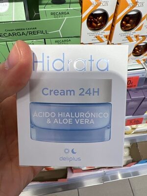 Crema facial hidrata ácido hialurónico y aloe vera