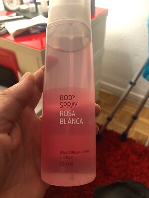 Body spray rosa blanca