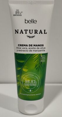 Belle Natural Crema de manos