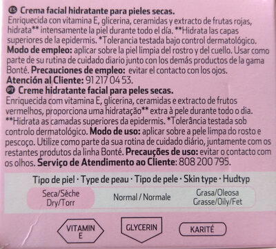 Crema hidratante Pieles secas
