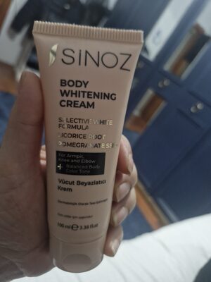 Sinoz Vücut Beyazlatıcı Kararma Karşıtı Krem 100 ml