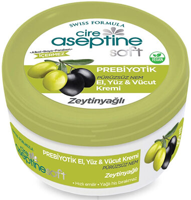 Cire Aseptine Soft Zeytinyağlı Nemlendirici Pürüzsüzleştirici Prebiyotikli Krem 100 ml