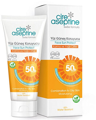 Cire Aseptine Yüz Güneş Koruyucu Krem Karma ve Yağlı Ciltler 50+ SPF 50 ml
