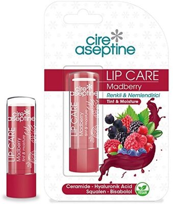 Cire Aseptine Madberry Nemlendirici Renkli Dudak Bakım Kremi