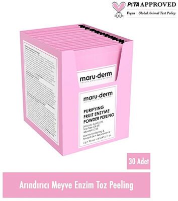 Maruderm Arındırıcı Toz Peeling 2 gr x 30 Adet