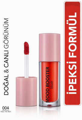 Flormar Mood Booster Yoğun Renk Veren Doğal Işıltılı Allık 004 Feel the Red