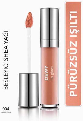 Flormar Dewy Lip Glaze Dudak Parlatıcısı 004 Undressed
