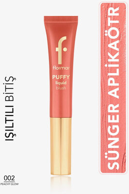 Flormar Puffy Liquid Blush Likit Allık 002 Peachy Glow