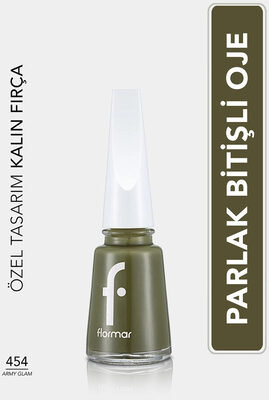 Flormar Nail Enamel Yoğun Pigmentli Oje 454 Army Glam
