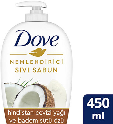 Dove Hindistan Cevizi Yağı ve Badem Sütü Özü Sıvı Sabun 450 ml