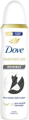 Dove Kadın Sprey Deodorant 1/4 Nemlendirici Krem Invisible Dry 150 ml