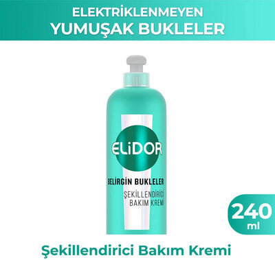 Elidor Belirgin Bukleler Şekillendirici Saç Bakım Kremi Dalgalı ve Kıvırcık Saçlar 240 ml