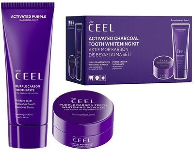 The Ceel Aktif Mor Karbon Diş Beyazlatma Seti