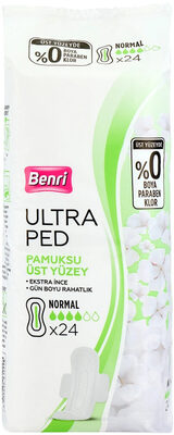 Benri Ultra Ped Pamuklu Normal 24'lü