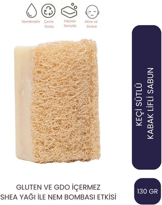 Let'scrub Doğal Kabak Lifli Keçi Sütlü Sabun 130 gr