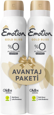 Emotion Gold Bliss Kadın Deodorant Sprey 2 x 150 ml
