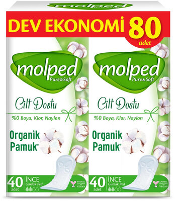 Molped Pure & Soft Dev Ekonomi İnce Günlük Ped Paketi 80'li