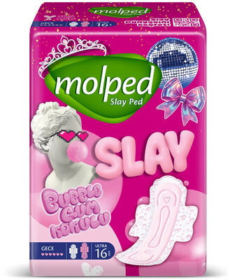 Molped Slay Gece Hijyenik Ped 16'lı