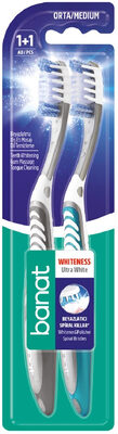 Banat Ultra White Diş Fırçası 1+1 (Orta)
