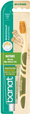 Banat Misvak Ağız Bakım Seti (Diş Macunu 15 ml + Diş Fırçası) (Orta)