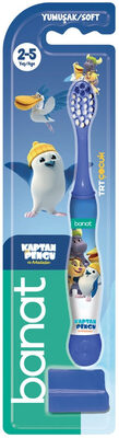 Banat Kaptan Pengu Lisanslı Çocuk Diş Fırçası (Yumuşak)