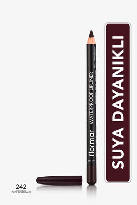 Flormar Suya Dayanıklı ve Yoğun Pigmentli Mat Dudak Kalemi 242 Deep Bordeaux